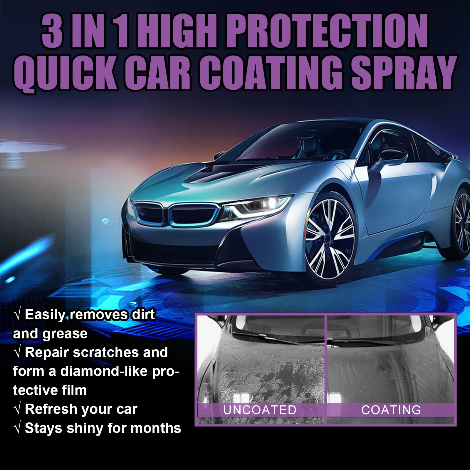 100ML 3 In 1 Car Ceramic Nano  - огляд і ціна Nano Liquid Coating
