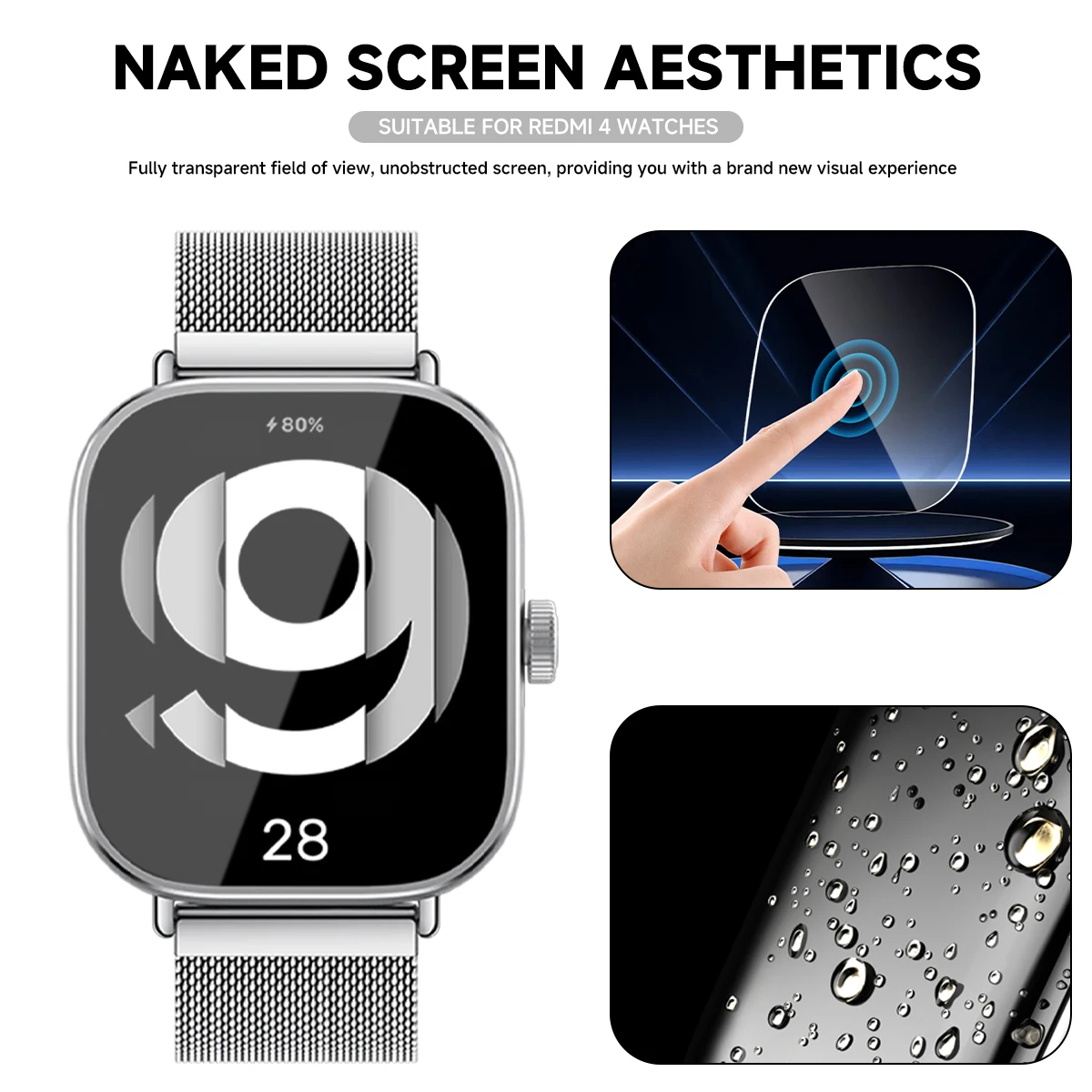 Tempered Glass for Xiaomi Redm - огляд і ціна Smartwatch Screen Film