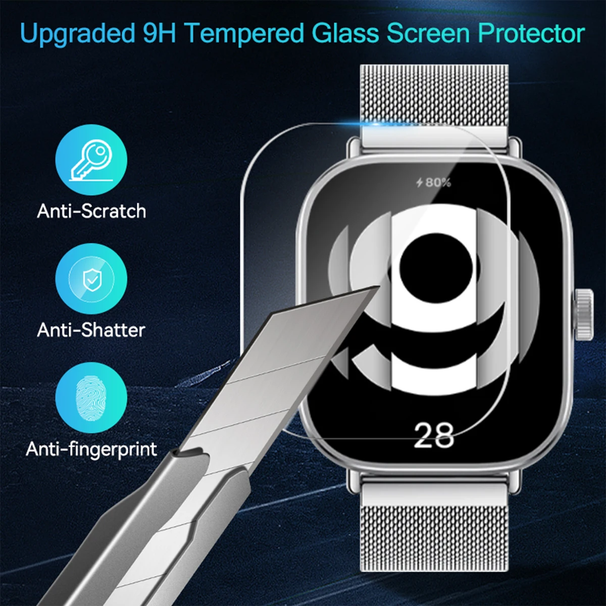 Tempered Glass for Xiaomi Redm - огляд і ціна Smartwatch Screen Film