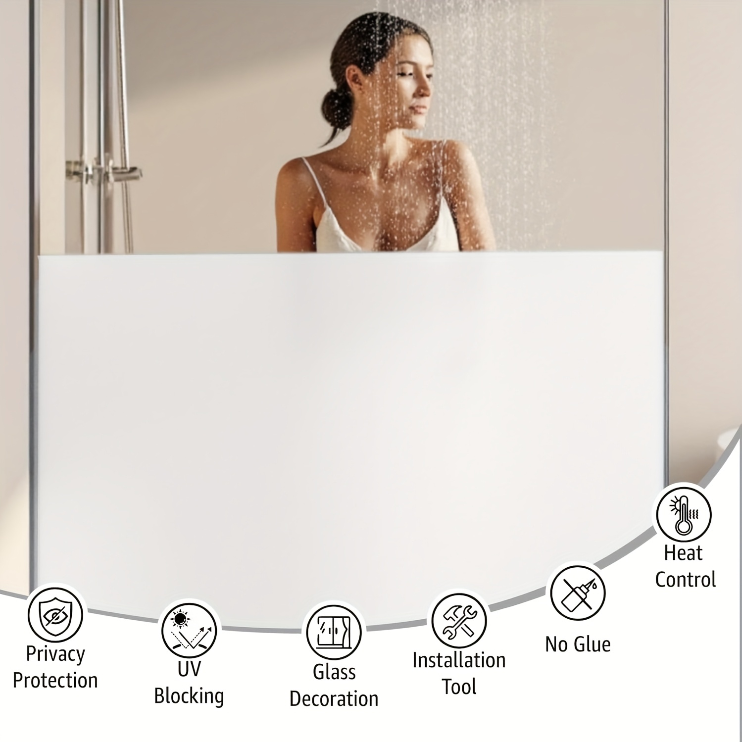 White Frosted Privacy Window F - огляд і ціна Privacy Screen Protector