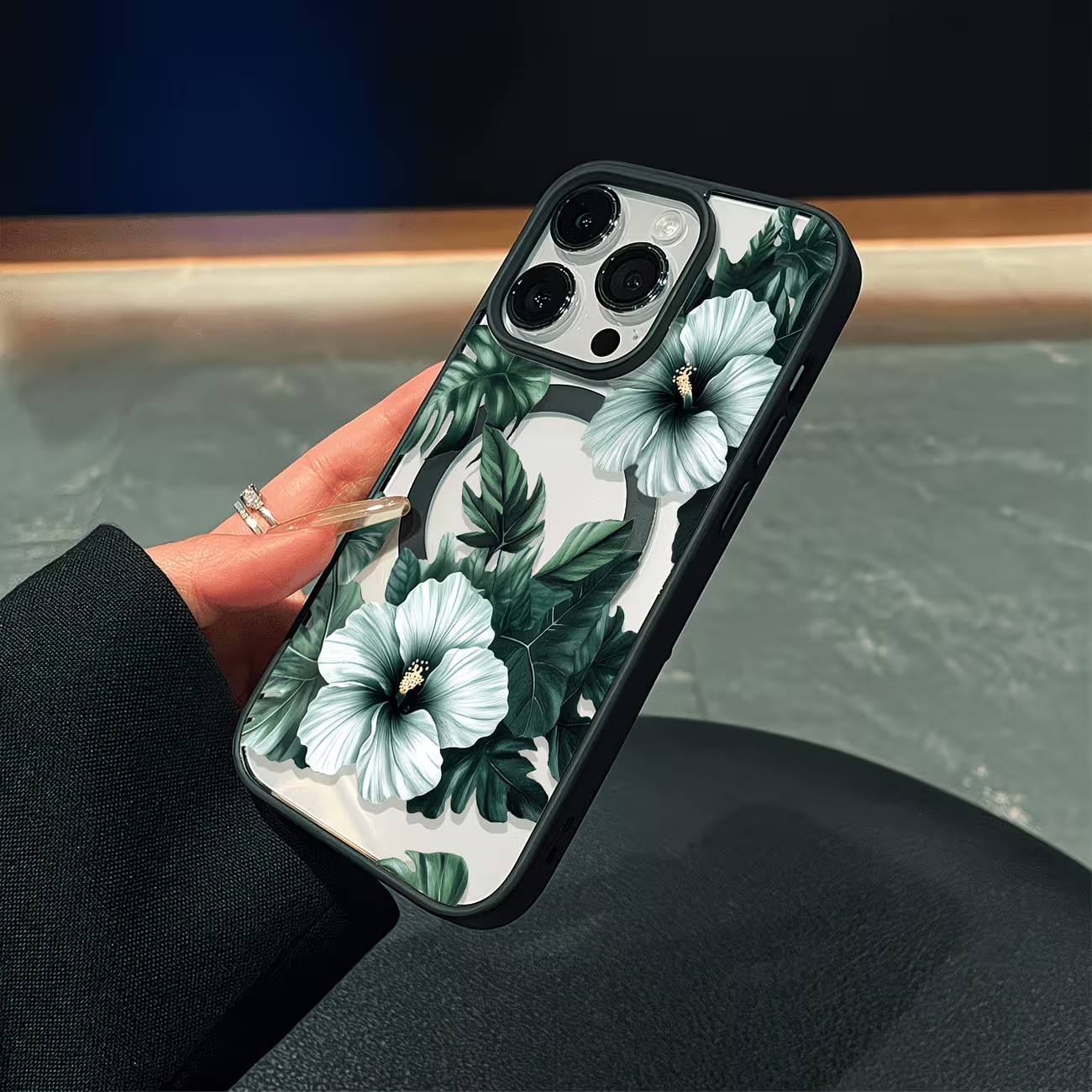 Green Floral Print Phone Case  - огляд і ціна Apple Iphone 15