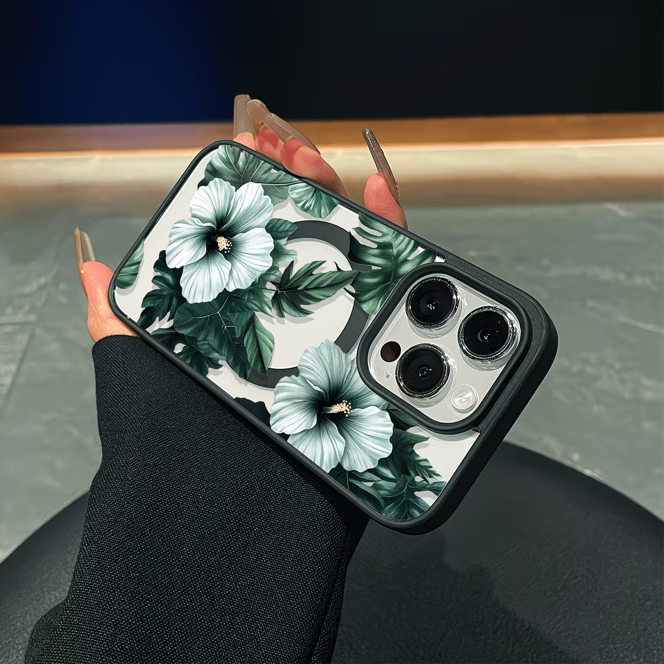 Green Floral Print Phone Case  - огляд і ціна Apple Iphone 15